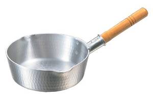 中尾アルミ製作所 アルミ 底平 浅型打出 雪平鍋(目盛付)24cm 3026600 1個