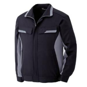 ミドリ安全 VERDEXCEL FLEX 男女兼用 長袖ブルゾン VE59 チャコール×シルバーグレー LL