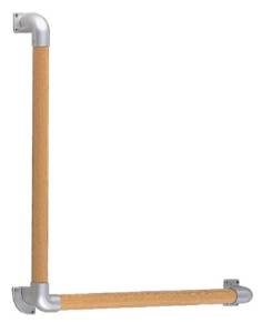 SHIROKUMA シロクマ L形丸棒手すり自然木 60X60S/Lオー BR-511N 7,074円
