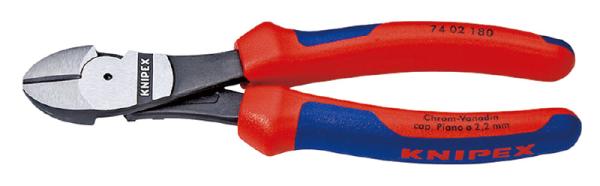 クニペックス KNIPEX 7402-180 強力型斜ニッパー(硬線用) (SB) 7402-180