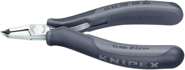 クニペックス KNIPEX 6462-120ESD エレクトロニクスエンドカッティングニッパー 6462-120ESD