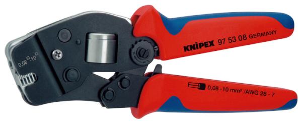 クニペックス KNIPEX 9753-08 ワイヤーエンドスリーブ圧着ペンチ (SB) 9753-08