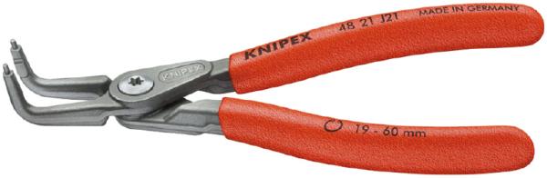 クニペックス KNIPEX 4821-J41 穴用精密スナップリングプライヤー 曲(SB) 4821-J41