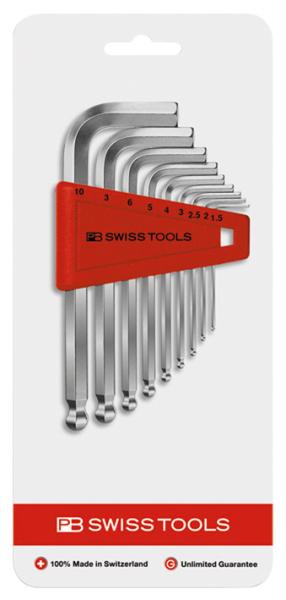 PBスイスツールズ社 212.H-10CN ボール付六角棒レンチセット 212.H-10CN 8,114円