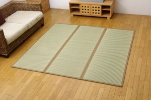 イケヒコ 純国産 沖縄ビーグのラグ 『DX沖縄ビーグ』 約191×191cm(裏不織布)  7608470 16,205円