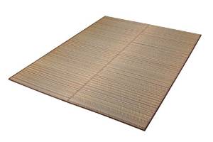 イケヒコ・コーポレーション 純国産 い草ラグカーペット 『Fバリアス』 ブラウン 約191×250cm(裏:ウレタン)の通販は
