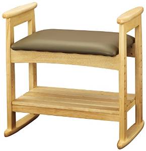 弘益 肘付スツール(W-5H(DBR))