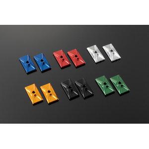 POSH NINJA250 チェーンアジャスターキャップ レッド (034074-02)の通販は 5,726円