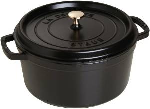 STAUB ストウブ ストウブ ピコ・ココット ラウンド18cm 黒40509-485【RST3405】