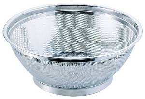 三宝産業 UK18-8パンチング浅型ざる40cm【AAS09040】