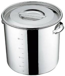 三宝産業 UK18-8目盛付 キッチンポット28cm【AKTA818】