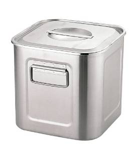 三宝産業 エコクリーンUK18-8深型角キッチンポット39cm【AEK1316】の通販は