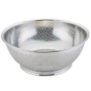 三宝産業 エコクリーン 18-8パンチング浅型ざる37.5cm UK【AEK1503】