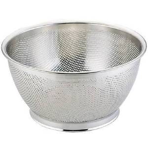 三宝産業 エコクリーン 18-8パンチング深型ざる30cm UK【AEK1602】