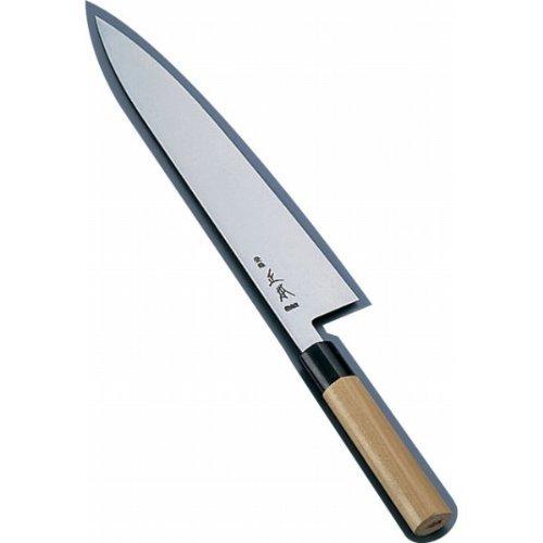 正本(マサモト) 正本 本霞 玉白鋼 水牛柄牛刀(両刃)24cm【AMSJ601】の通販は