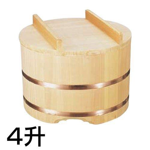 雅漆工芸 のせ蓋おひつ (4升用) 39cm【DOH05039】