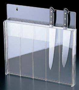 TKG テイケイジイ 遠藤商事 アクリル 庖丁スタンド(釘打式)透明色【AHU7301】の通販は 17,825円