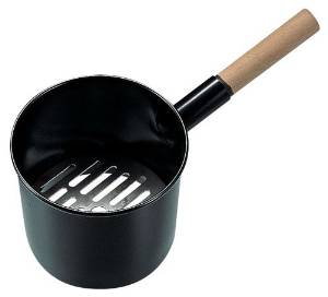 TKG テイケイジイ 遠藤商事 木柄鉄ジャンボ火起し(鉄目皿付)大 24cm【DHO08001】