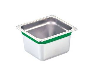 TKG テイケイジイ 遠藤商事 DO-EN18-8カラーラインGNパン1/2 100mm グリーン【AGS2532】の通販は