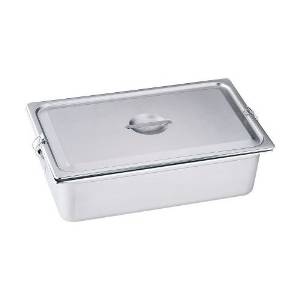 本間製作所 18-8 パッキンフック付ホテルパン2/3×100mm シリコンゴム【AHT9603】