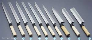 TKG テイケイジイ 遠藤商事 堺實光 上作 刺身(片刃)21cm 17551【AZT2201】の通販は