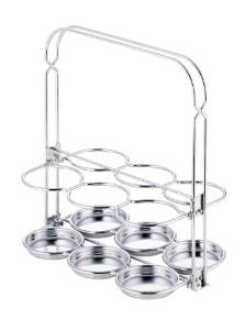 新越金網 18-8ビールキャリー 6本用【EBC1001】