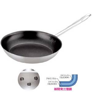 遠藤商事 トリノ フライパン18cm(内面フッ素加工)【AHLU001】