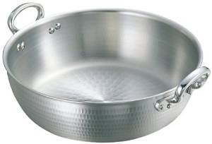 中尾アルミ製作所 アルミ 打出 揚鍋 27cm(板厚3.0mm) 230300 1個