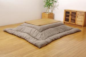 イケヒコ インド綿 こたつ厚掛け布団単品 『クレタ』 ベージュ 約205×245cm