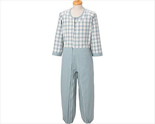 丸昌 制菌前開き介護用つなぎねまき L グリーンの通販は