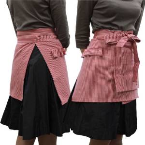 プロスター TERRAテラシリーズ ガーデニングツール ガーデニングエプロン ショート ヒッコリーストライプシリーズ レッド・TR-110R (4718bt)