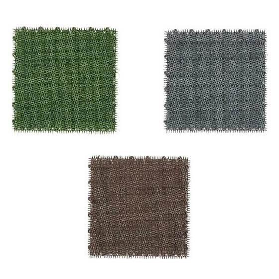 COMOLIFE コモライフ ワタナベ システムテラスシリーズ 芝タイプ シバックス 30cm×30cm 30枚セット DT-302・クールグレー (2998bj)