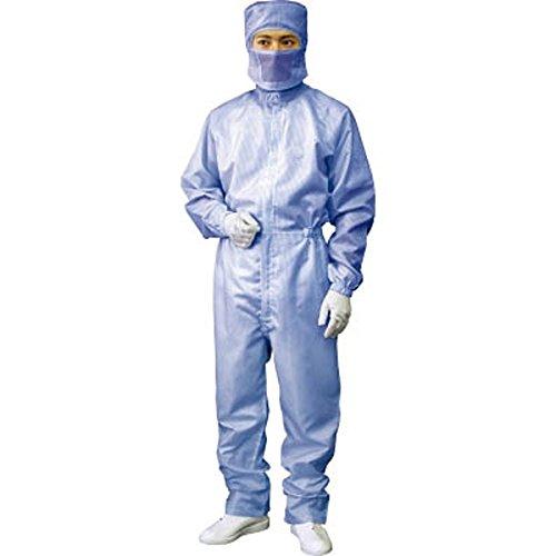 ブラストン クリーンルーム用ウェア フード付カバーオール(ブルー) 男女共用 BSC-11001-B LL (7054bn)