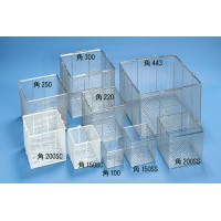 三和化研工業 ステンレス角型洗浄カゴ 中 200×200×200mmNCG1253014-098-04