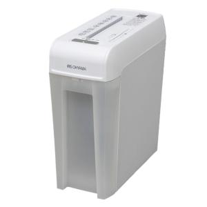 IRISOHYAMA アイリスオーヤマ P6HMCS 電動シュレッダー 最大幅:A4 最大枚数:10枚以下 5L〜10L CD可 ホワイト