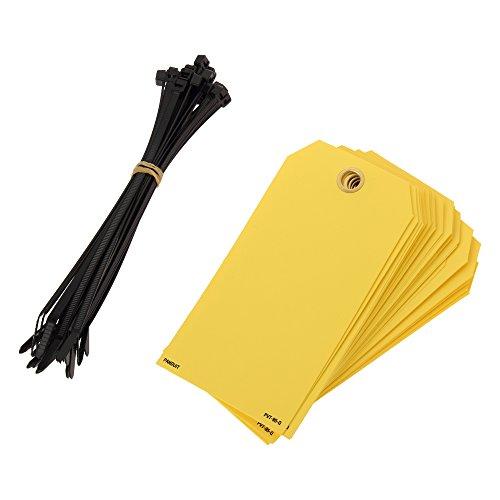 パンドウイットコーポレーション(PANDUIT) パンドウイット 書き込み用カラータグ 黄 PVT95Q