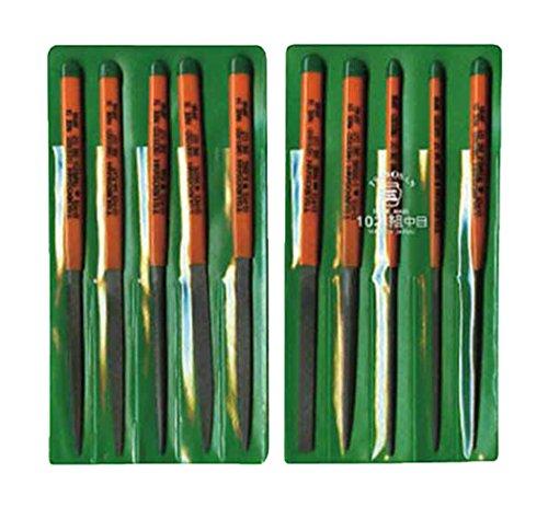 ツボサン 組ヤスリセット 10本組 中目 ST01002