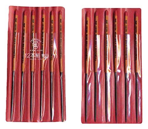 ツボサン 組ヤスリ 12本組 丸 荒目 MA01201の通販は 7,341円