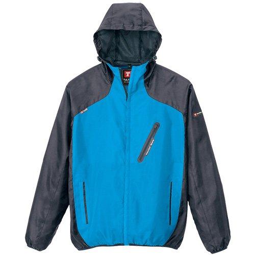 アイトス パーカーブルゾン(男女兼用)(春夏用) AZ-10302  127 ターコイズ×チャコール LLサイズの通販は