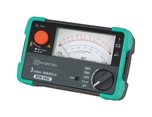 共立電気計器 3432 アナログ 3レンジ ゼツエンテイコウケイ