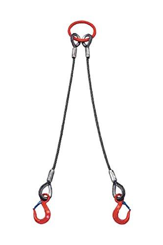 大洋製器工業 大洋 2本吊 ワイヤスリング 1t用×1m 2WRS1TX1