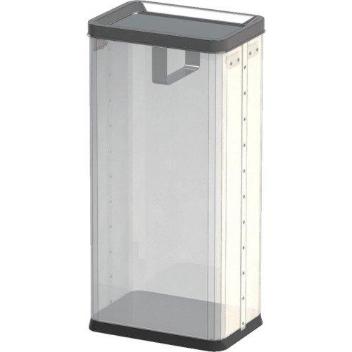 ぶんぶく 中身の見えるゴミ箱 角型ロータリー(袋止め付き) 22L RSM-P-01B 1個 10,078円