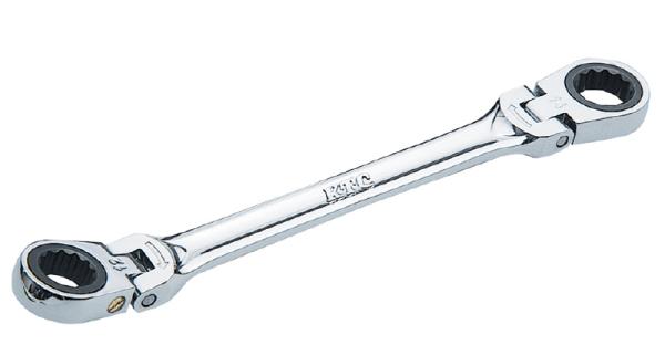 京都機械工具 MR1-1417F ラチェットメガネレンチ(両頭型首振り) MR1-1417Fの通販は