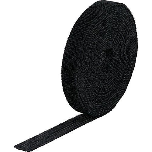 TRUSCO トラスコ中山 マジックバンド?結束テープ 両面 黒 40mm×25m MKT-40250-BK 1巻