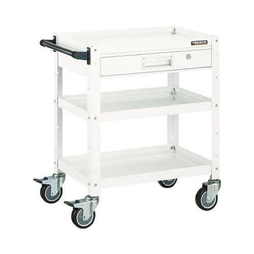 TRUSCO トラスコ中山 バーディワゴン 600X400 引出付 ウレタン車輪 YG色 BDW-963VU-YG 1台