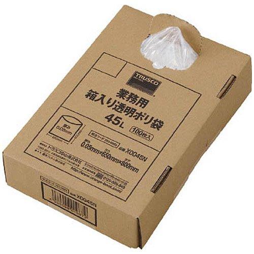 TRUSCO トラスコ中山 TRUSCO 業務用ポリ袋 透明・箱入り 0.05X120L 100枚入 X0120Nの通販は