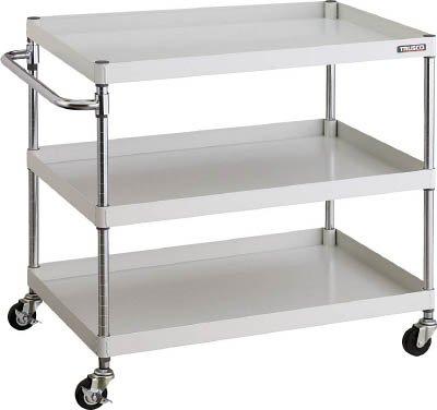 TRUSCO トラスコ中山 TRUSCO フェニックスワゴン 600X400 3段 Φ75ゴム車輪 W色 PEW963G75W