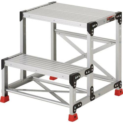 TRUSCO トラスコ中山 TRUSCO 作業用踏台 アルミ製・高強度タイプ 2段 TSF266