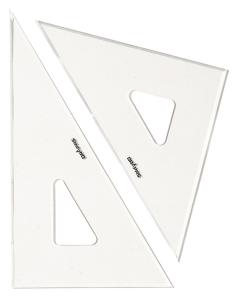 【ドラパス】三角定規 目盛無 3mm 60cm