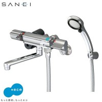 SANEI(旧社名:三栄水栓製作所) 三栄水栓 SANEI サーモシャワー混合栓(レイニーメタリック付) 寒冷地 SK18121CTCK-13 【1003234】
